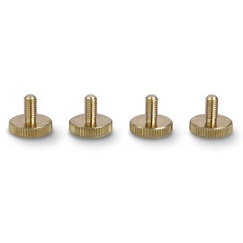 PrecisionGeek - Brass Thumb Screws M5 x 10mm (16mm Dia) Hand Grip Screws (Pack of 4)