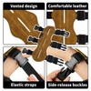 Archery Arm Guard Leather Archery Forearm Guard with Side-release Buckles,19cm