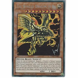 TN19-EN009 The Winged Dragon of Ra Prismatic Secret Rare Limited Edition (Yu-Gi-Oh! TCG) + TitanCards Toploader