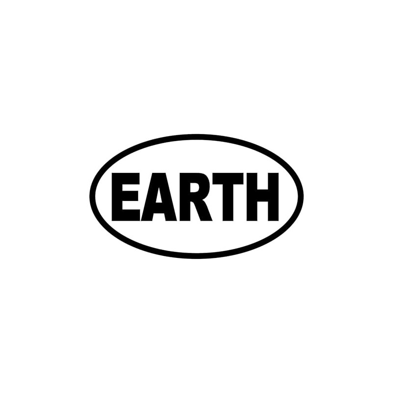 CafePress Basic Earth Oval Sticker Oval Car Bumper Sticker
