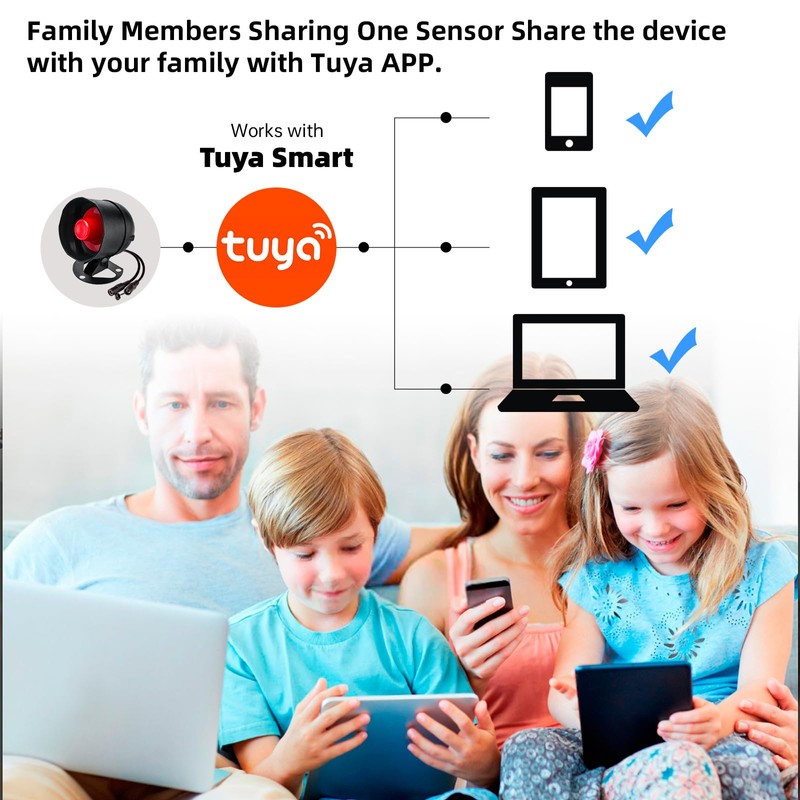 House Alarms System WiFi, Door Window Sensor Alarm System-Home Security