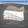 hoozoom Leather Front Car Seat Covers Breathable Seat Covers Waterproof