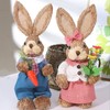 Children DIY Straw Bunny Set Parent Child Straw Rabbit Handmade