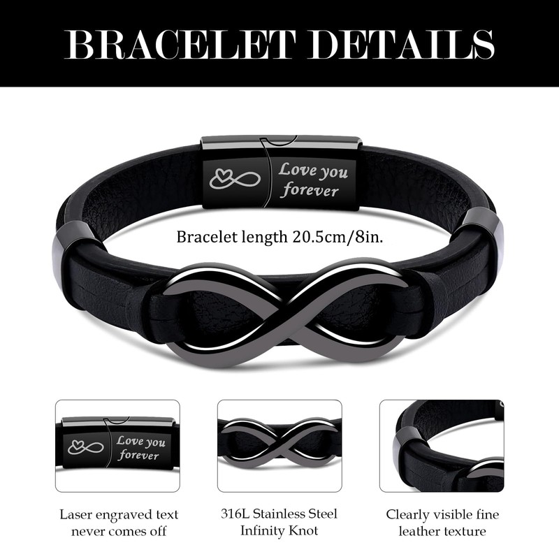 VGWON To My Son Bracelet from Mom Son Gifts from