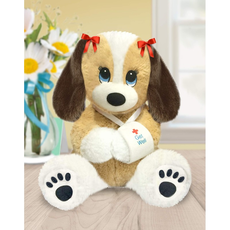 First & Main 13" Melancholy Melanie Puppy Dog, Multicolor
