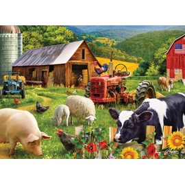 Vermont Christmas Company Farm Friends Jigsaw Puzzle 1000 Piece