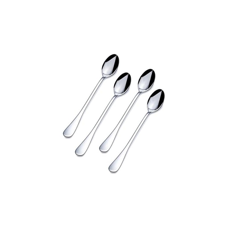 Towle Living Basic Stainless Steel Ice Beverage Spoon, Set of