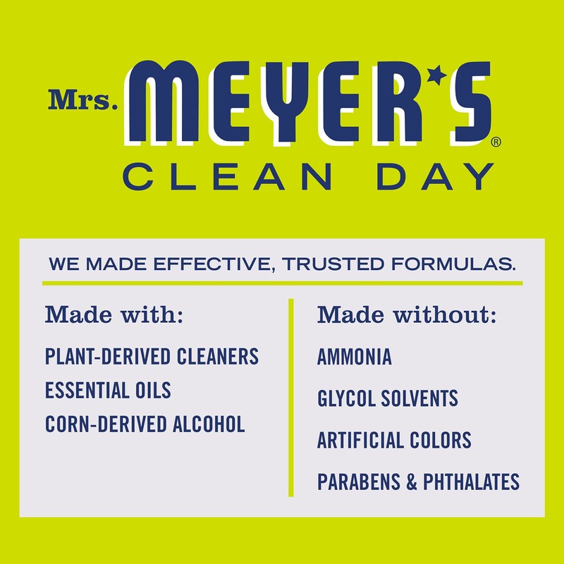 MRS. MEYER'S CLEAN DAY Mirror & Window Cleaner, Great for
