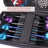 CyeeLife PU Dart Carrying Case for 6pcs Steel and Soft