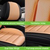 SOUIPA Luxury Seat Covers for Honda Pilot 2023-2025,2PCS Leather Car