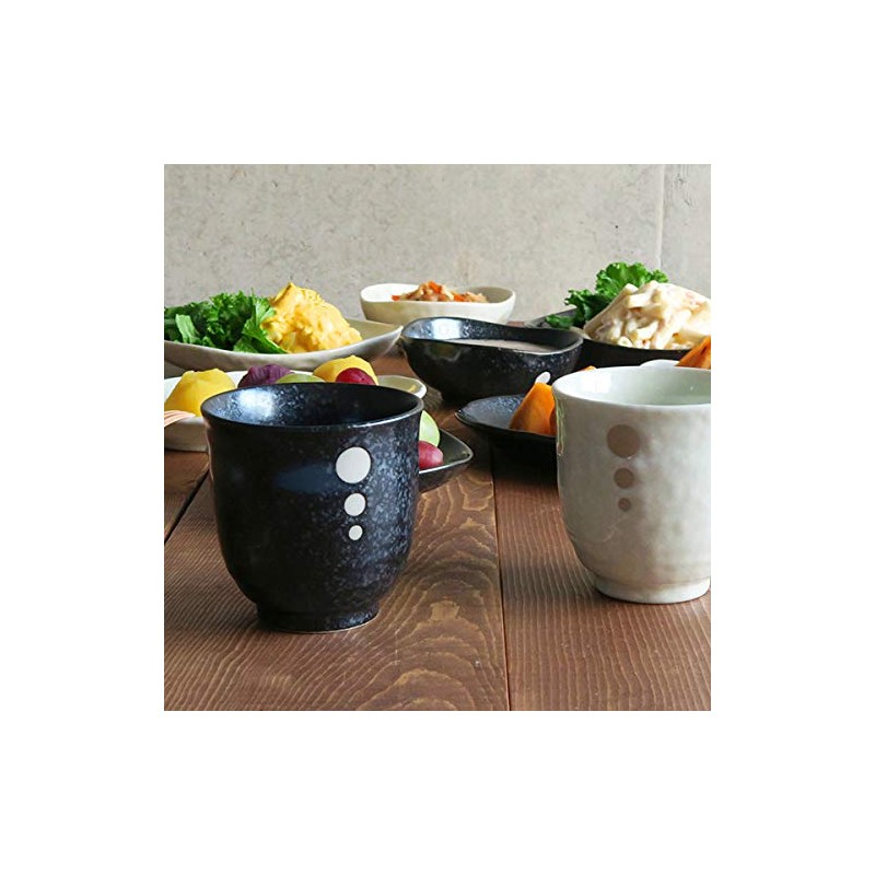 Tableware sn-013-02 Japanese Tableware, Polka Dot, Long Teacup (Dotted Monotone