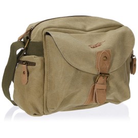 Kalahari Molopo K-41i Canvas Schultertasche für kleine bis mittelre Kameras Khaki