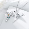 Flpruy Lily Urn Necklaces for Ashes 925 Sterling Silver Lily