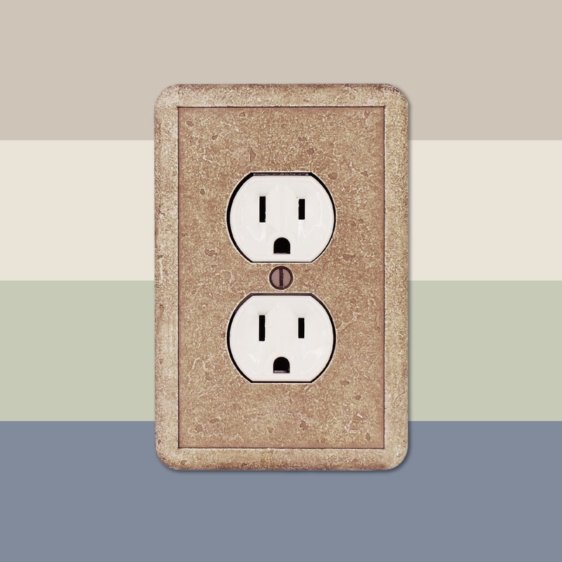 Questech Outlet Cover, Single Duplex Wall Plate 1-Gang Switch Plate