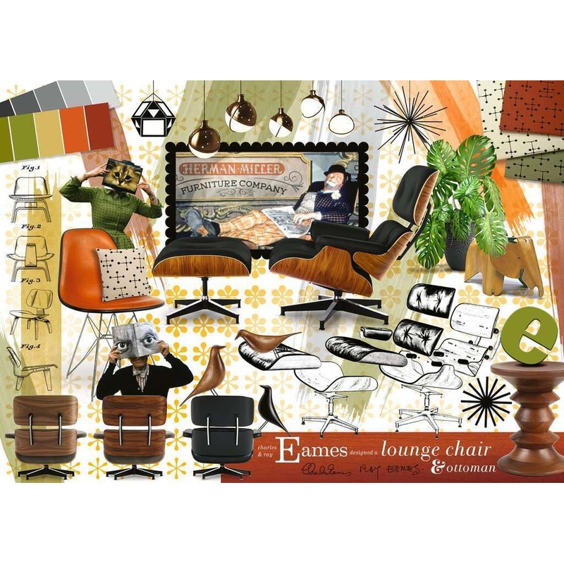 Ravensburger Eames Design Classics Jigsaw Puzzle - 1000 Pieces |