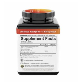 Youtheory Turmeric Curcumin Supplement with Black Pepper BioPerine, Powerful