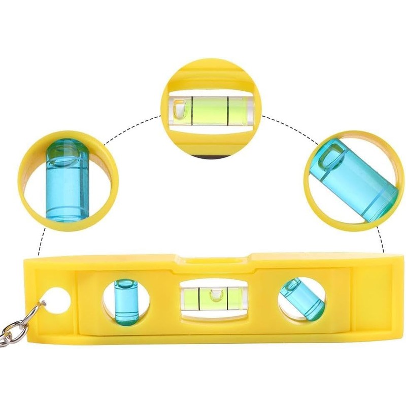 Magnetic Level,3 Bubble Level Precision Horizontal Ruler Horizontal Measuring Tool