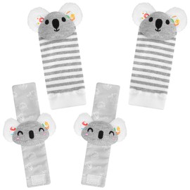 Baby Toys 0-6 Months - Foot Finders & Wrist Rattles for Infants Toys Newborn Sensory Toys Hand and Feet Rattles Socks for Babies Gifts, Baby Boy Girl Toys 0 3 6 9 Months