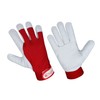 SAFTA Gardening Gloves for Men & Women, Leather palm with