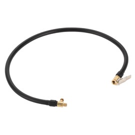 A ABSOPRO Tire Inflator Extension Tube Durable 27.56inch M8x0.8 8mm ID Air Pump Extend Hose Adapter Tire Valve Deflatable Rubber Black 1pc