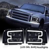 G-PLUS LED DRL Headlights, Compatible with 2005-2007 Ford F250 F350
