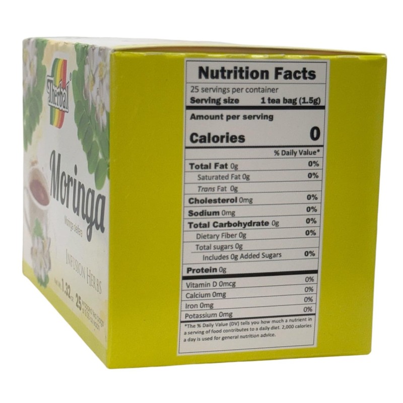 Moringa Té (Moringa Oleifera Tea) - 25 Tea Bags -