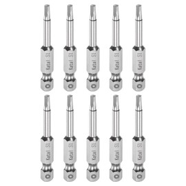 QUARKZMAN Pack of 10 S1 Square Bit 1/4 Inch Hex Shank 2 Inch Length Magnetic Screwdriver Power Tool