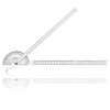 Stainless Steel Angle Protractor, 0-180 Degrees Metal Protractor 30 cm/