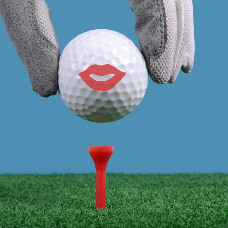 Operitacx Golf Ball Stamp with Kiss Mark, Golf Accessories, Lightweight