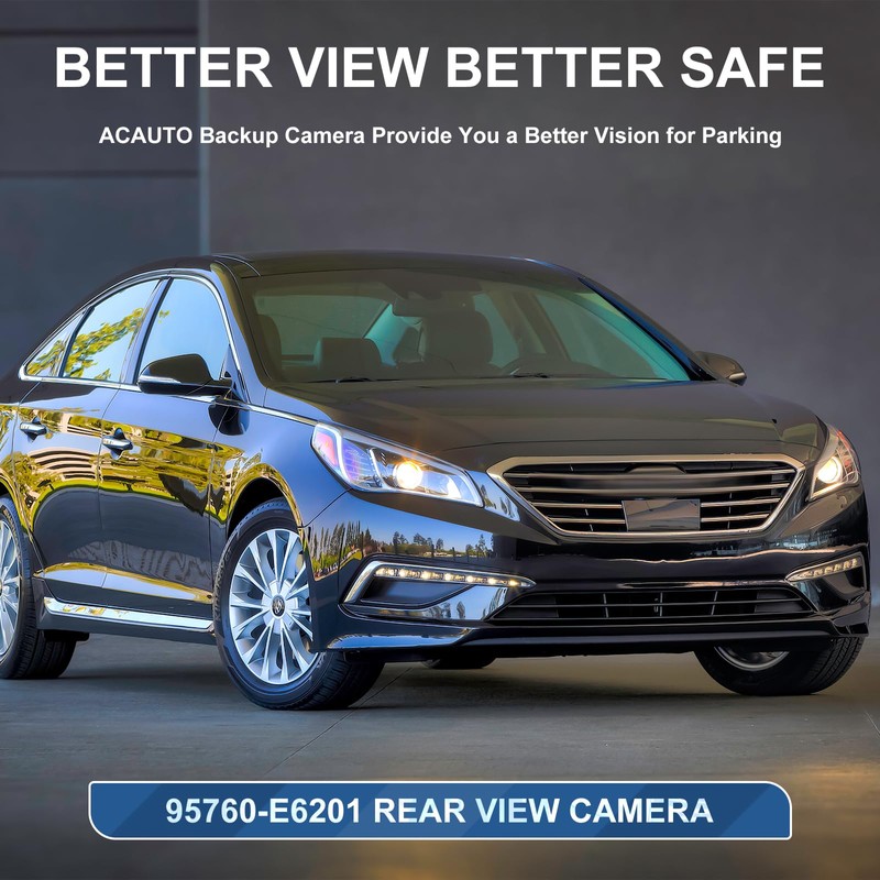 ACAUTO Rear View Backup Camera Fit for Hyundai Sonata 2015-2017,