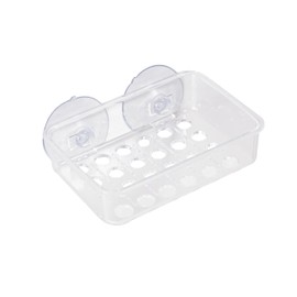 Kenney Plastic Shower Soap Bar Holder, Clear