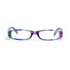 Calabria R576 Colorful Stripe Reading Glasses +1.50 Purple Women Trendy