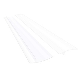 Silicone Kitchen Stove Gap Covers, Kitchen Counter Gap Anti-Slip Non-Tacky Filler Seals Spills Between Counter, Stovetop, Oven, Washer, heat-resistant，Set of 2 (21Inches, Translucent) by liboyixi