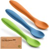 KeaBabies Silicone Baby Spoons, Self Feeding 6-12 months - 3-Pack