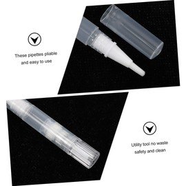 Baluue 16pcs Nail Oil Pens Empty Manicure Tubes Lip Gloss Containers for Nail Art Cuticle Care Stylish Design Smooth Application Travel-Friendly Each