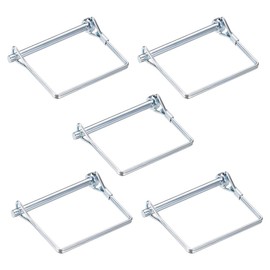 sourcing map Shaft Locking Pin - 6mm x 70mm Coupler Pin for Farm Trailers Wagons Lawn Garden in Square 5Pcs