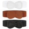 WERFORU Women's Wide Elastic Waist Belt Elegant Fashionable Stretch Waist