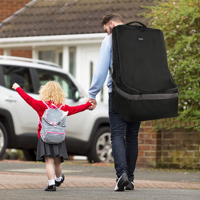 YOREPEK Padded Car Seat Travel Bag Backpack for Airplane, Heavy