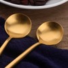 Bisda Portuguese Coffee Spoon Tea Spoon Set, Gold, 18-8 Stainless