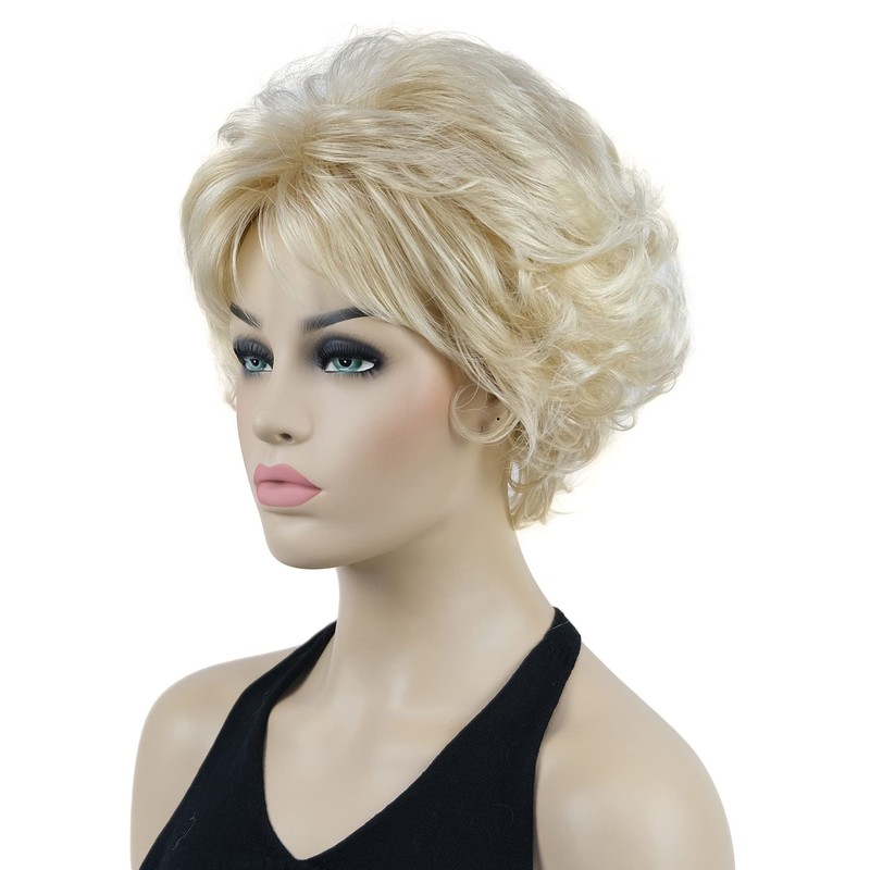 Lydell 8" Short Curly Women Wigs Soft Shaggy Layered Classic