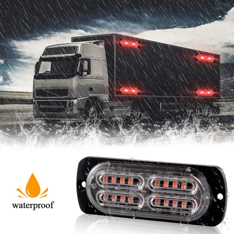 Teguangmei 12-24V 20-LED Super Bright Emergency Strobe Warning Caution Hazard