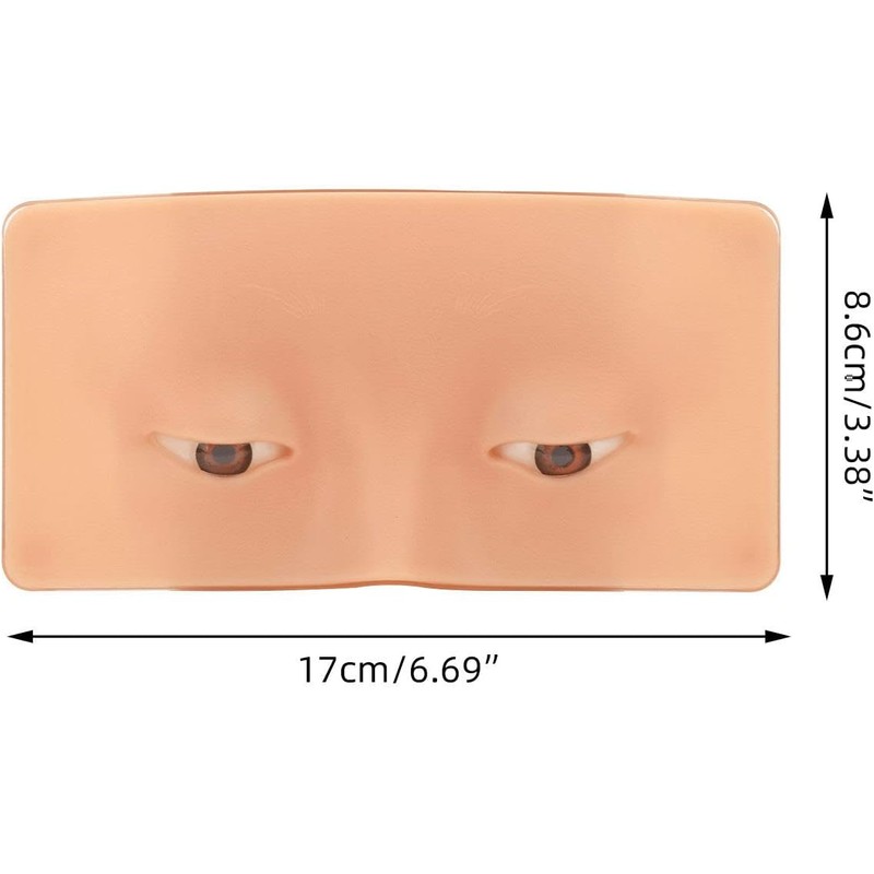 Práctica de Maquillaje Cara Ojos de Silicona para Práctica de