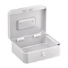 Relaxdays Lockable Cash Box, Removable Insert, 5 Compartments, Iron Cash
