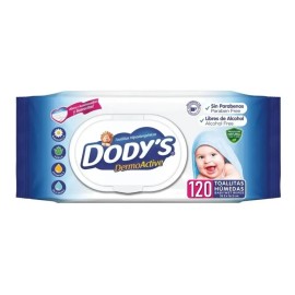 Toallitas Humedas Dody´s Caja Con 6 Paquetes De 120pz C/u