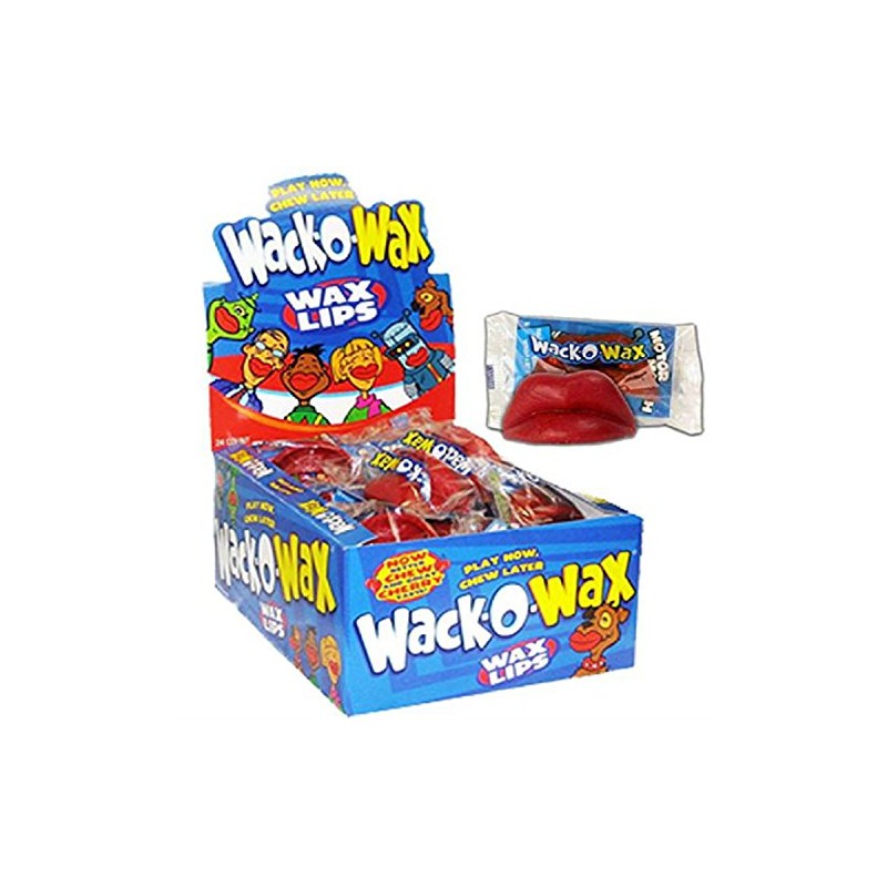 Wax Lips Candy, Cherry flavor 24 pk.(12oz)