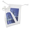 Lunarable Urban Fabric Pouch Set of 2, Chicago City Night