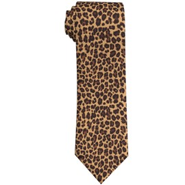 DORKEIXIA Leopard Print Animal Print Men'S Novelty Tie Necktie Neckties For Mens Wedding Party Work Casual Holiday Party Gifts