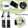 Milk Refractometer 0-20% | Handheld Refractometer Tester for Dairy Farms,