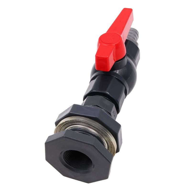 WANGCL Rain Barrel Spigot Faucet Kit PVC Bulkhead Fitting with