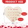 Eersida Valentine's Countdown Calendar Canvas Pocket Valentine Advent Calendar Valentine's